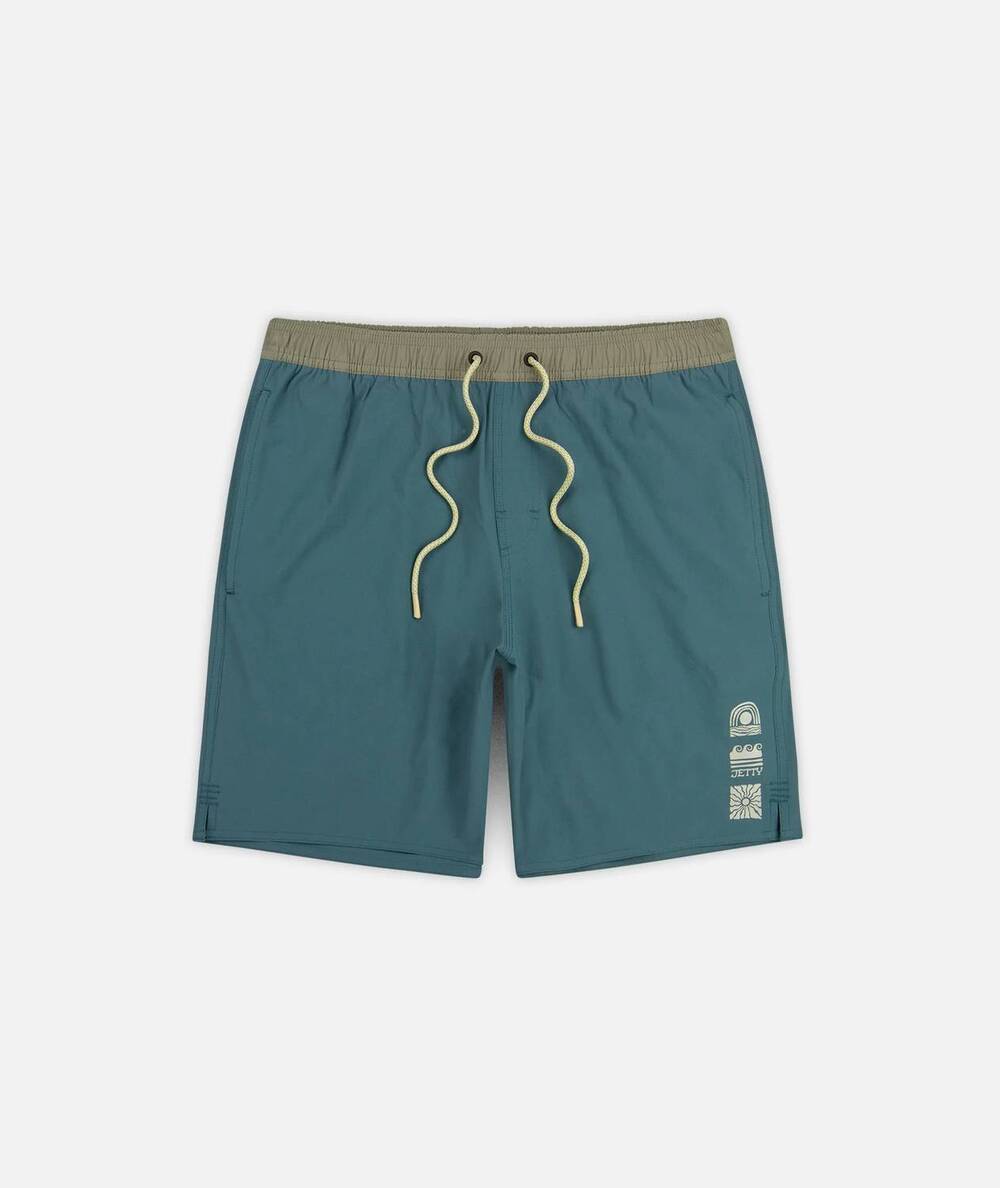 NEW JETTY men's reckoner lined performance short in slate